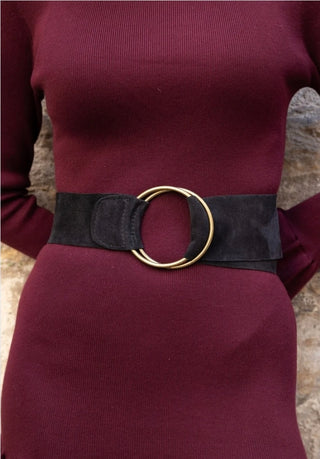 Carla Black Suede belt