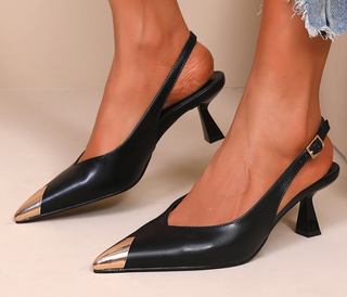 Nova Kitten Heels Black