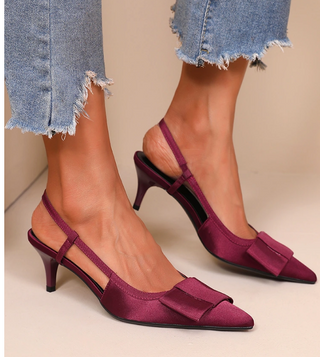 Izzy Heel Maroon