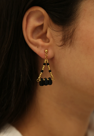 Abbie Black Earrings