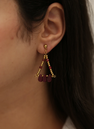 Abbie Plum Earrings