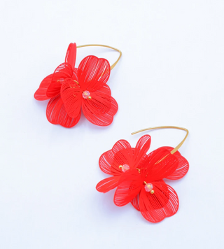 Polly Red Earrings