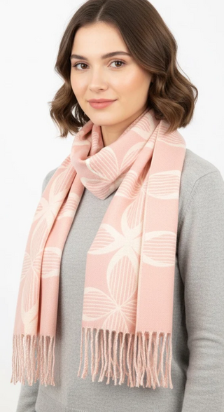 Anna Wool Scarf Pink