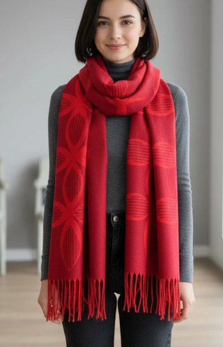 Anna Wool Scarf Red