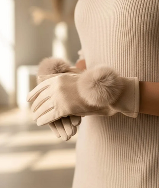 Beige Gloves