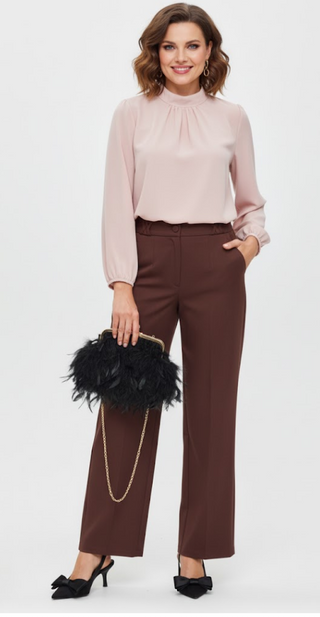 Lorraine Top Dusty Pink