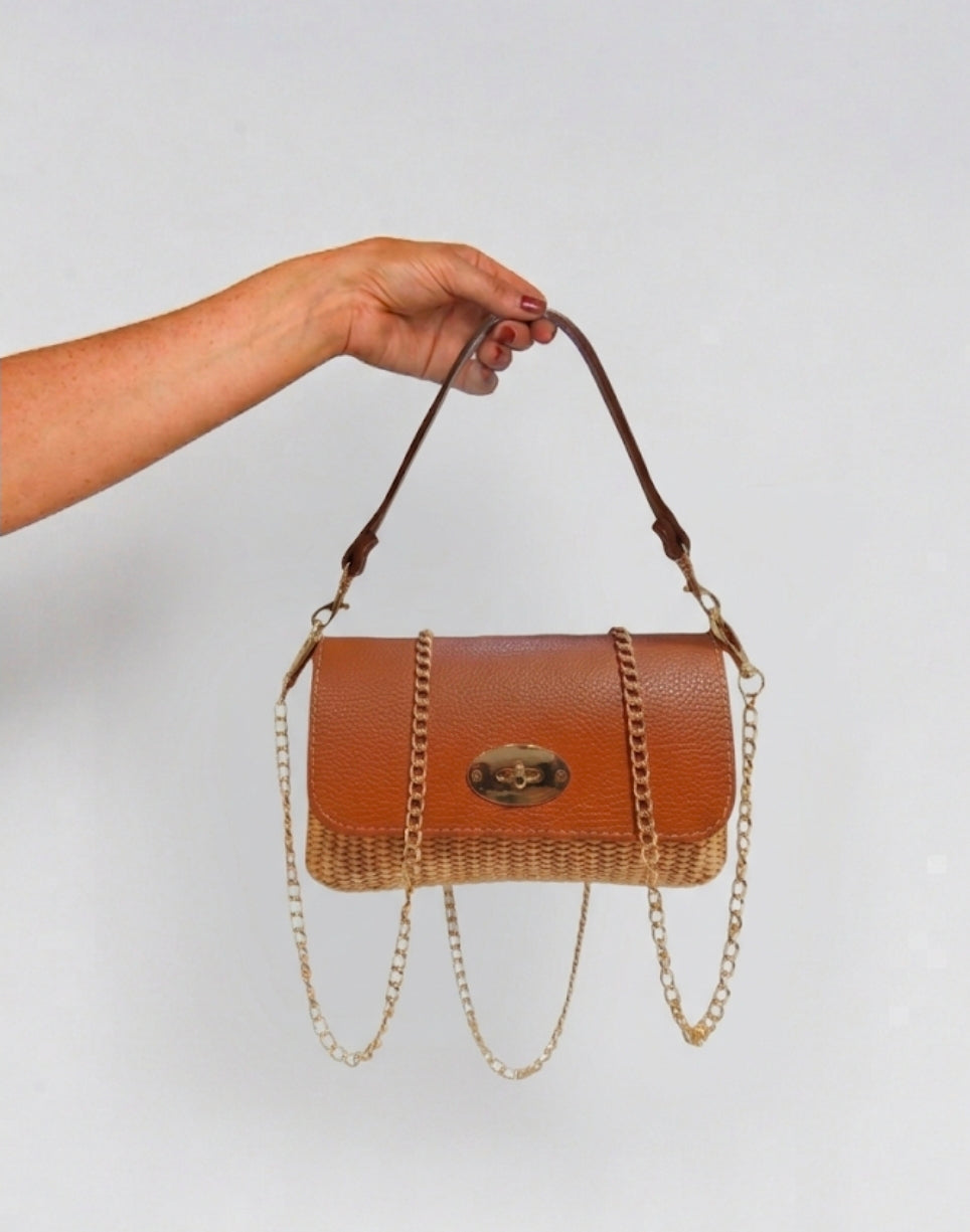 Nadia Crossbody Bag (Tan)