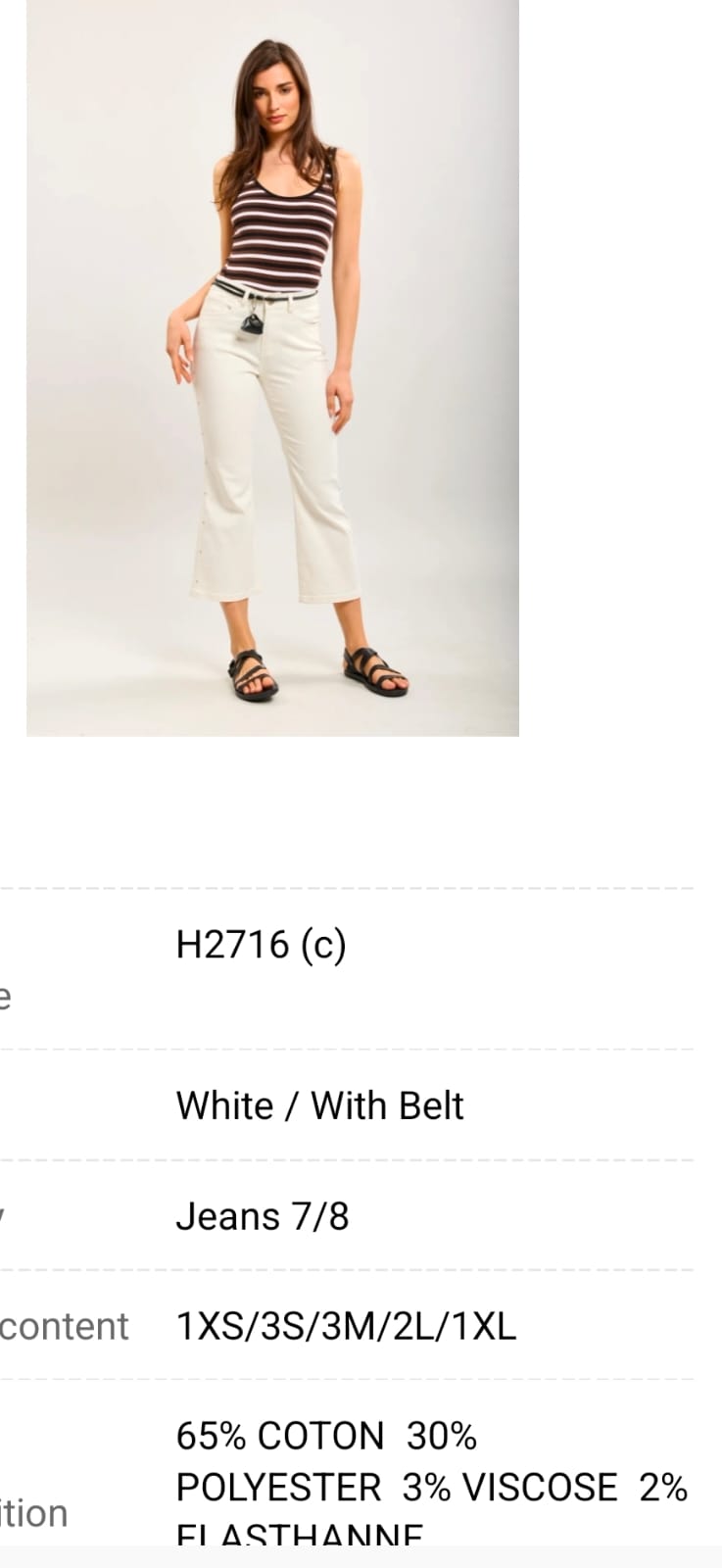 Elisa White Jeans