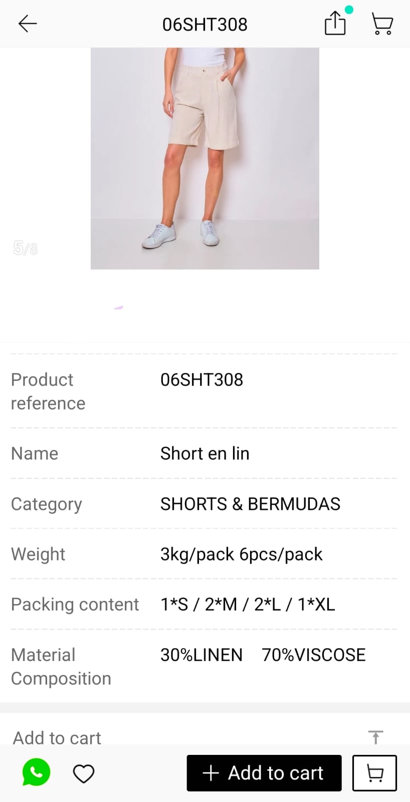 Eloise Cream Shorts