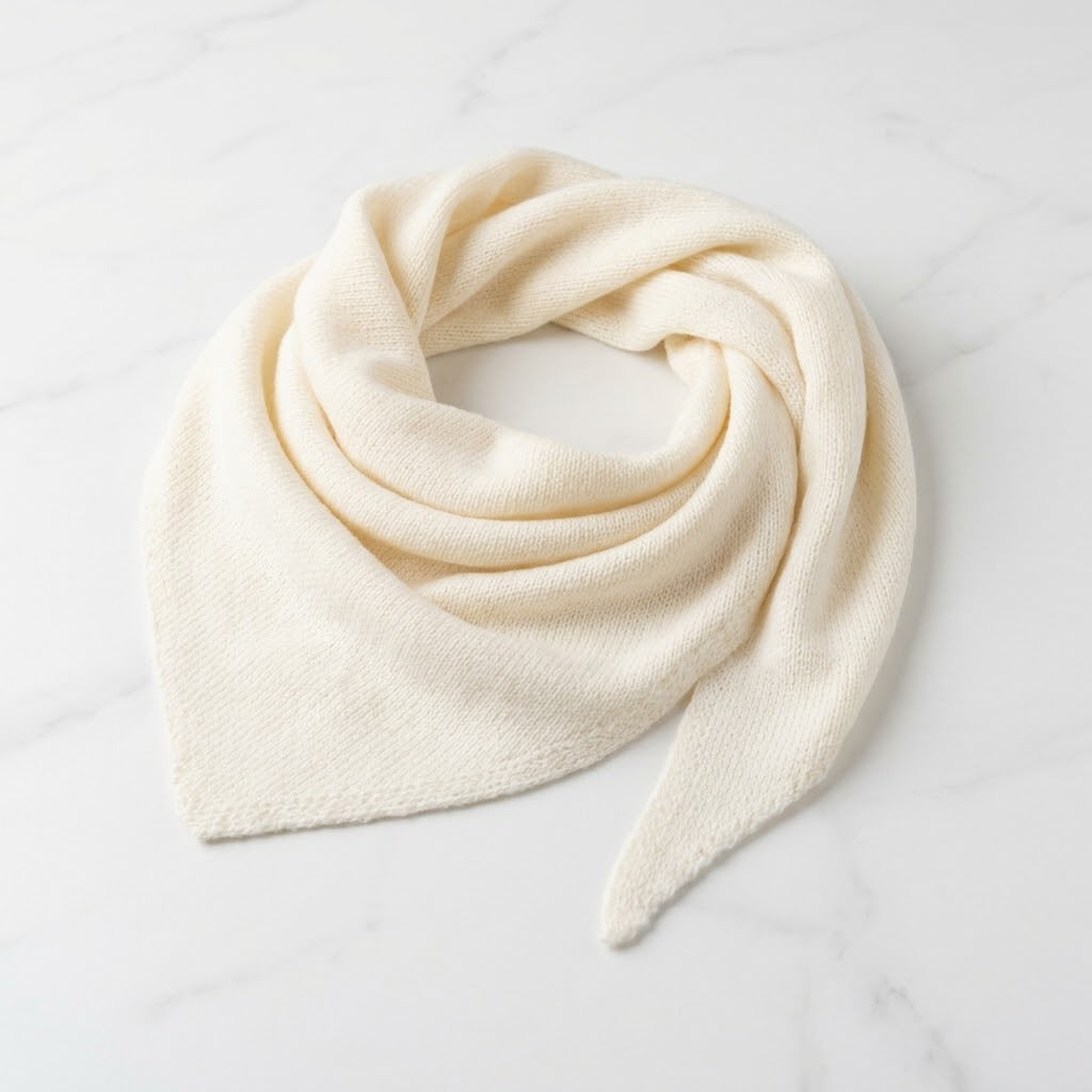 Helena Neck Wool Scarf (Cream)