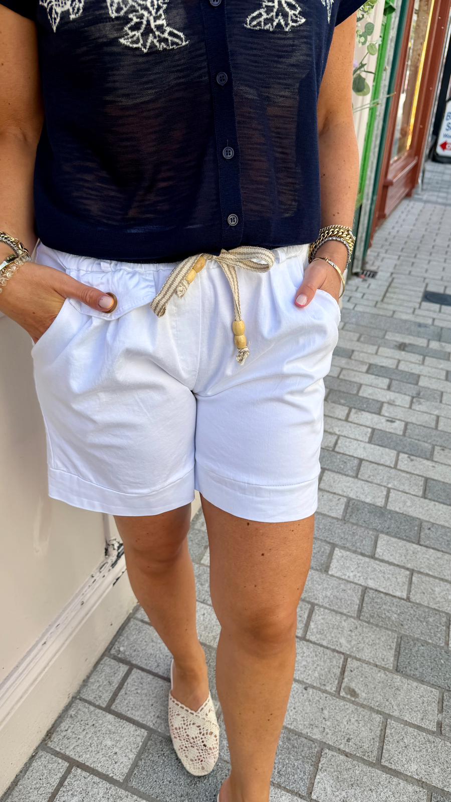 Ciara White Shorts