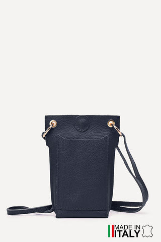 Sofia Leather Bag (Navy)