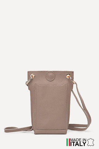Sofia Leather Bag (Beige)