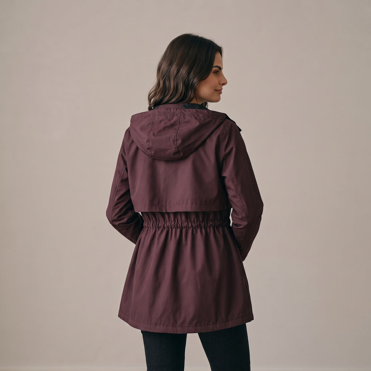 Bianca Jacket Reversible Burgundy and Black - Lily's Boutique