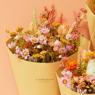 Dried Flowers - Field Bouquet Sunny Delight: Medium