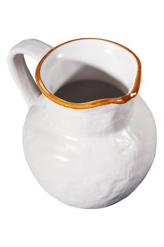 Mediterranean white jug large