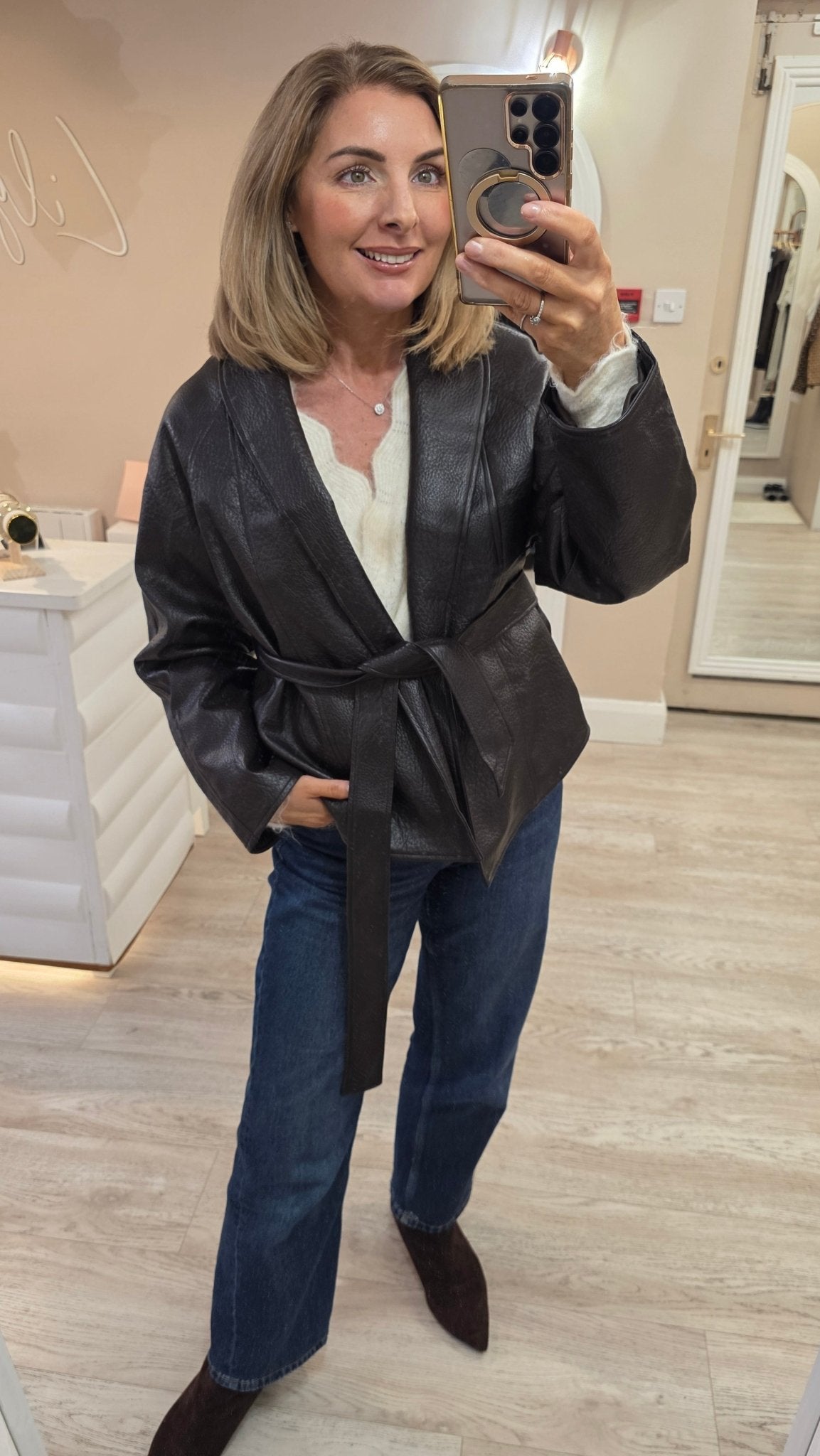 Elise Wrap Jacket - Lily's Boutique