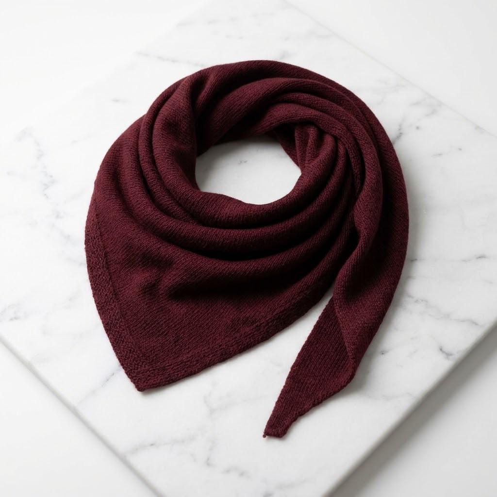 Helena Neck Wool Scarf (Burgundy) - Lily's Boutique