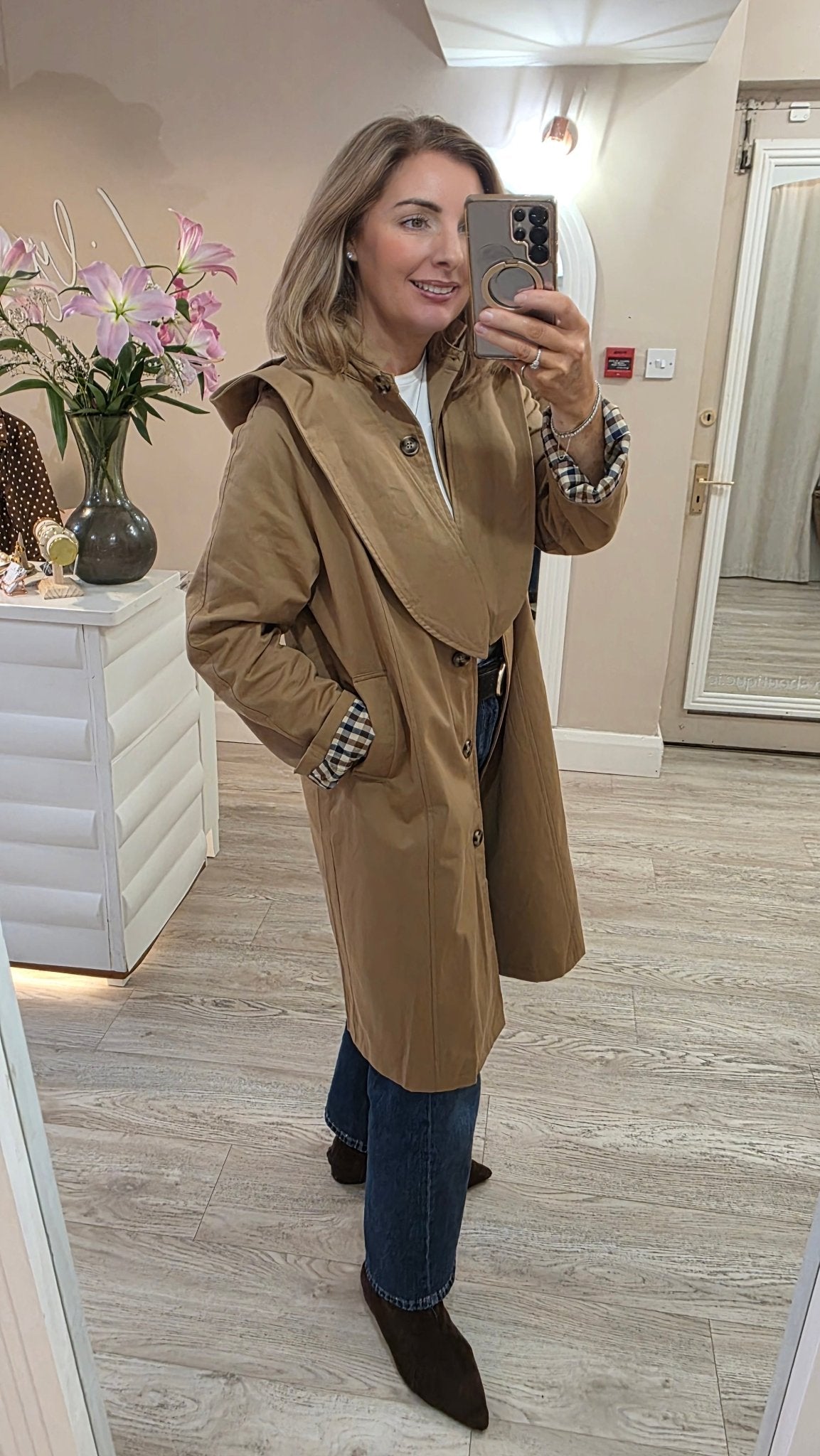 Maeve Trench Coat - Lily's Boutique