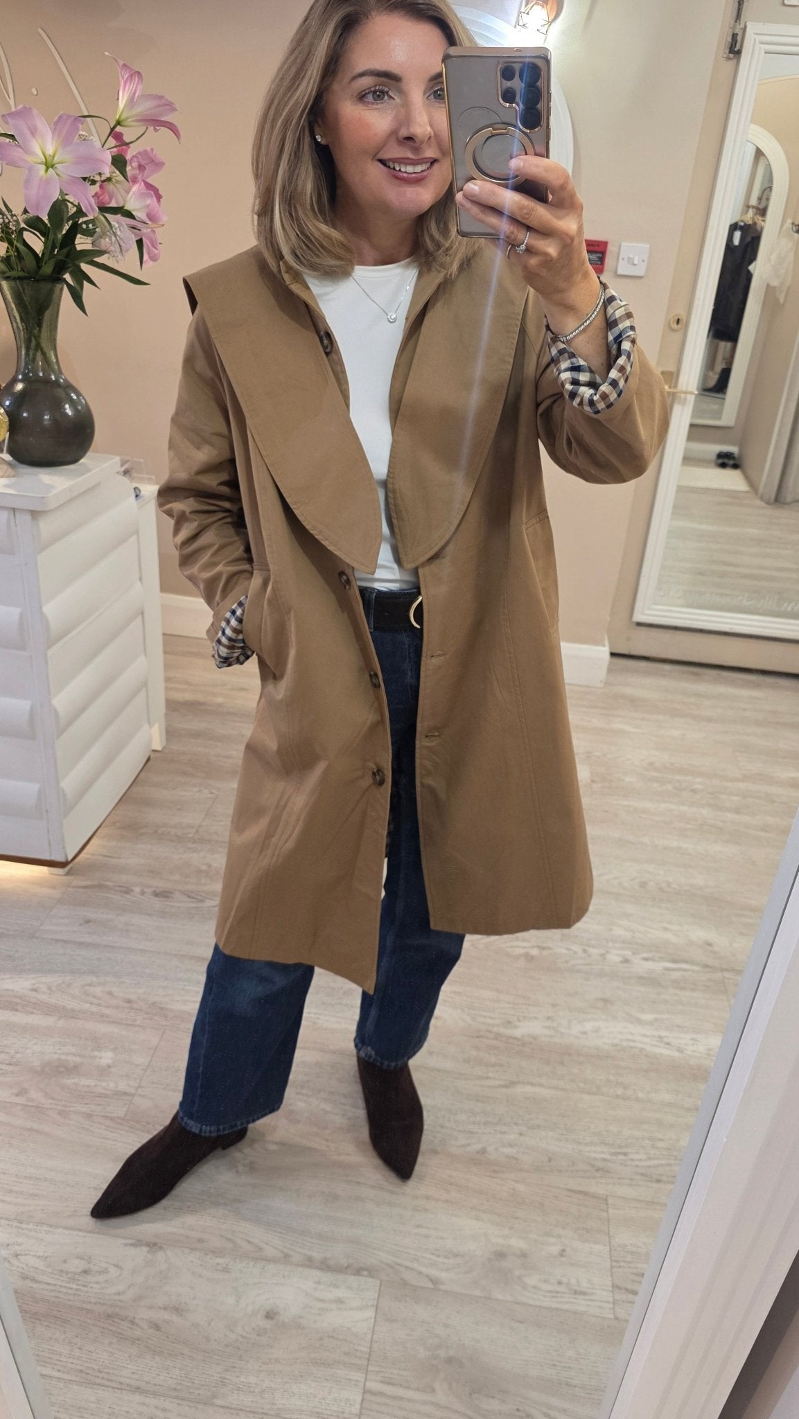 Maeve Trench Coat - Lily's Boutique
