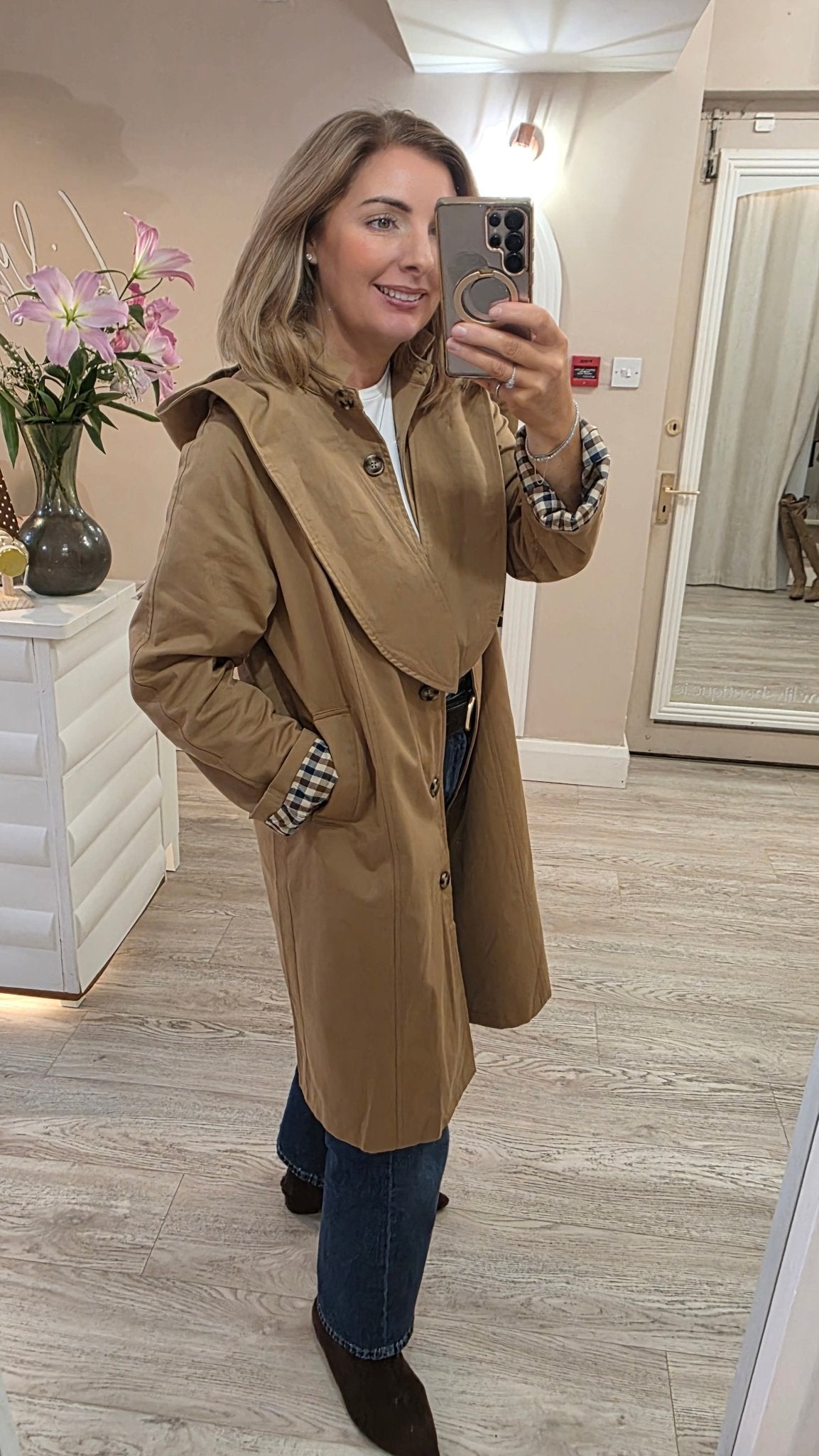 Maeve Trench Coat - Lily's Boutique