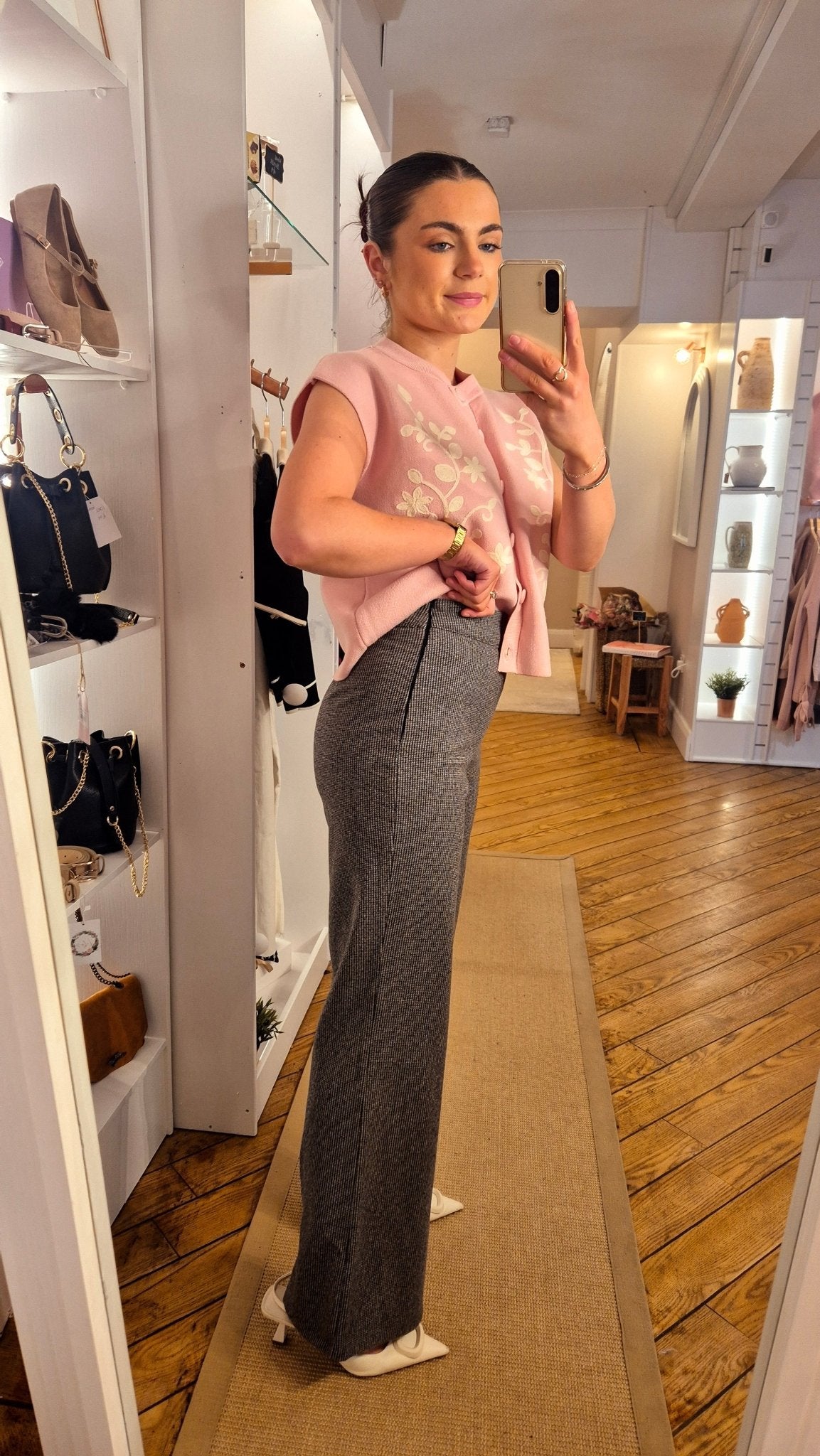 Lottie Trousers Grey - Lily's Boutique