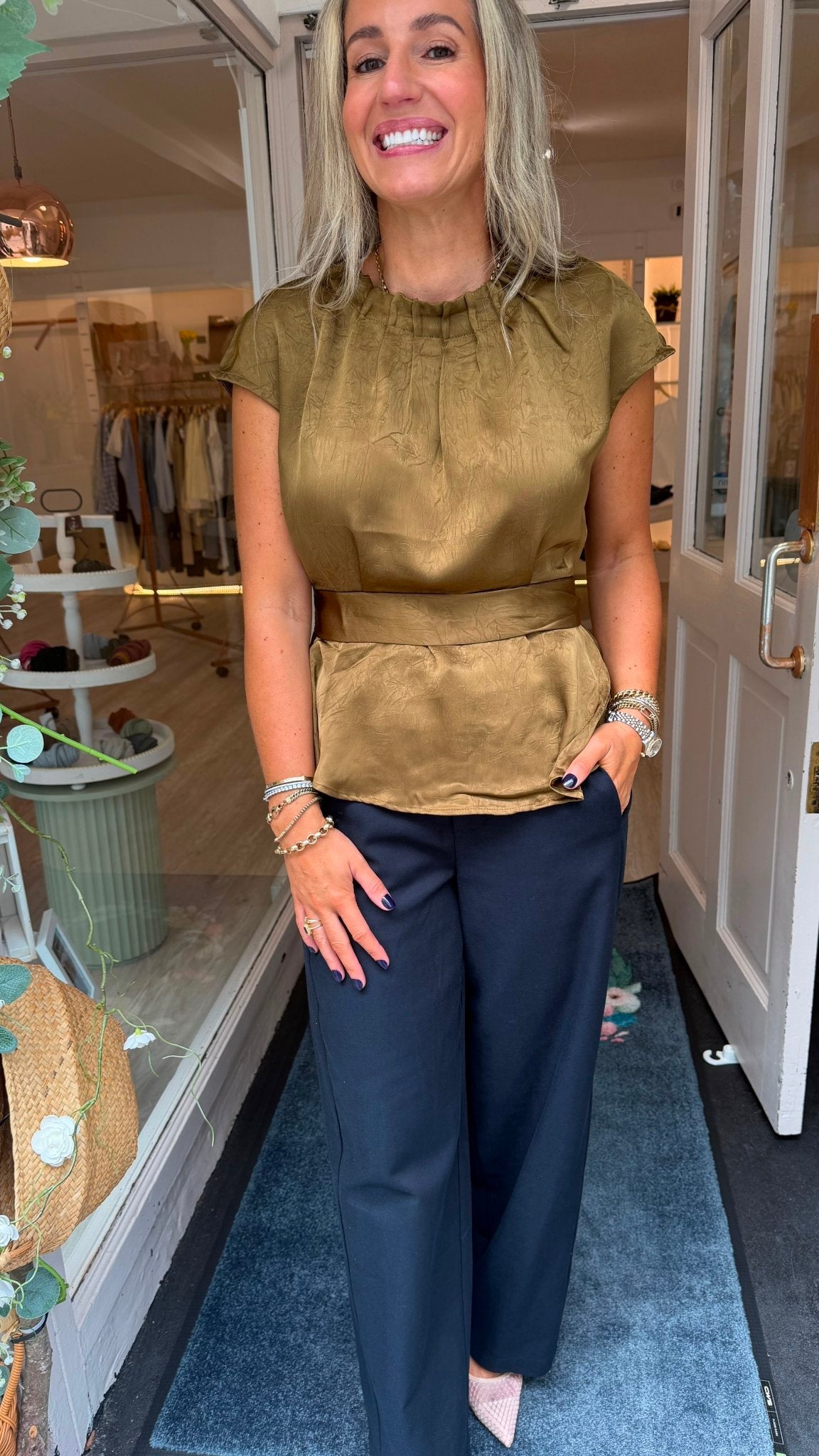 Berni Green Top - Lily's Boutique
