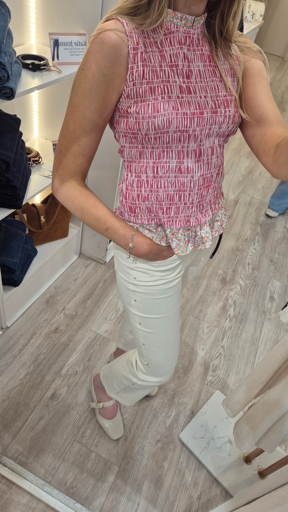 Elisa White Jeans - Lily's Boutique