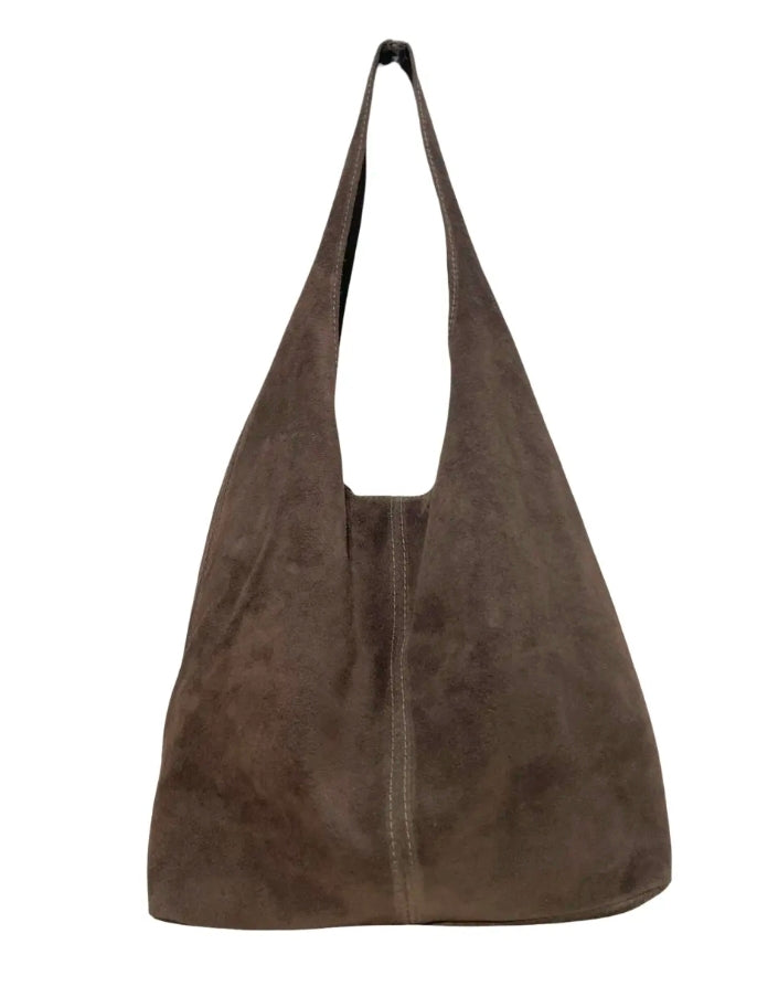 Lucy Suede Bag  Chocolate