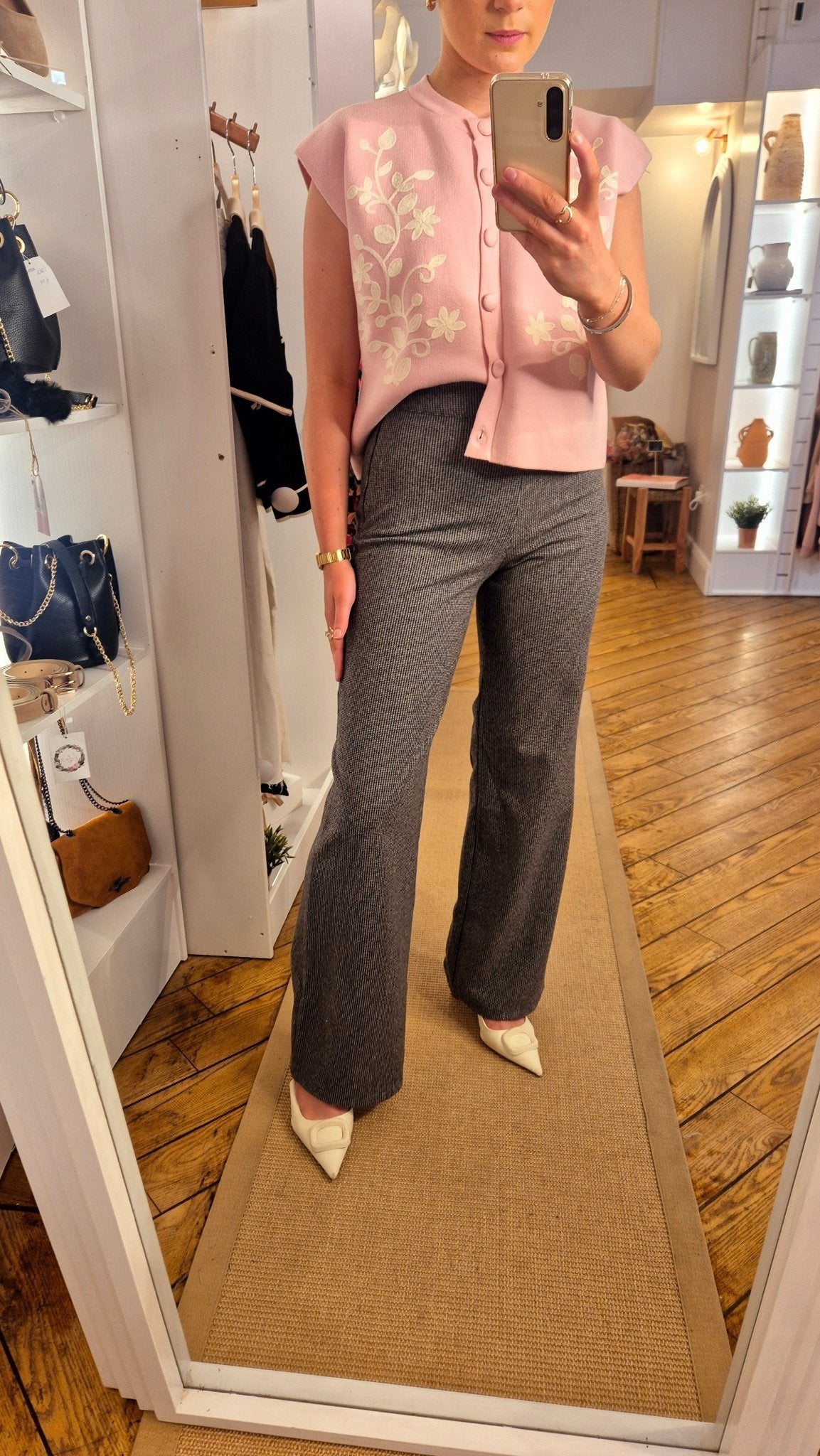 Lottie Trousers Grey - Lily's Boutique