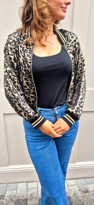 Polly Bronze Bomber Jacket