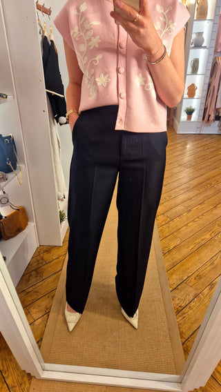 Chloe Navy Trousers