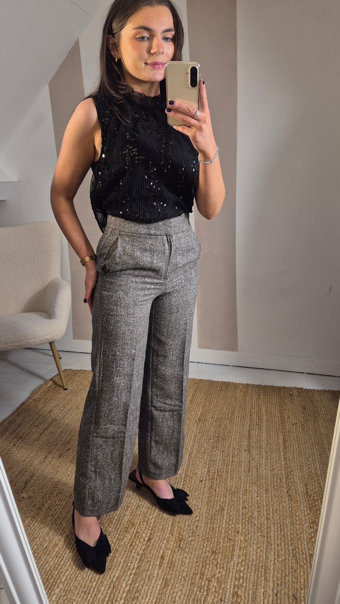 Heather Tweed Trousers - Lily's Boutique