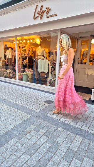 Beatrice Pink Tulle Skirt