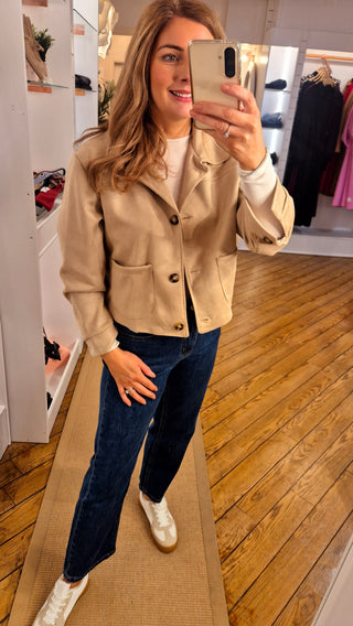 Hana Suede effect Jacket