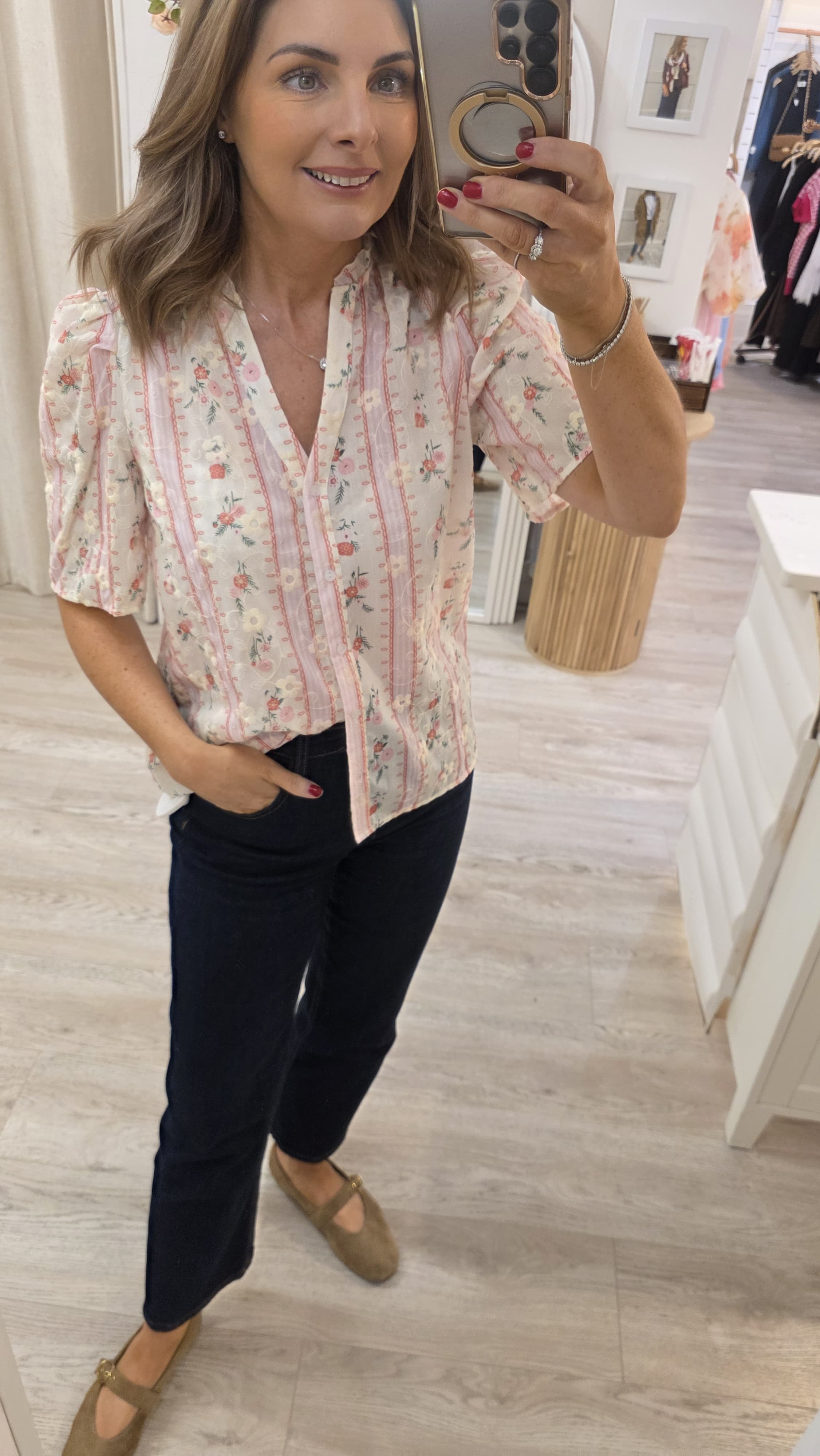 Brea Blouse Pink