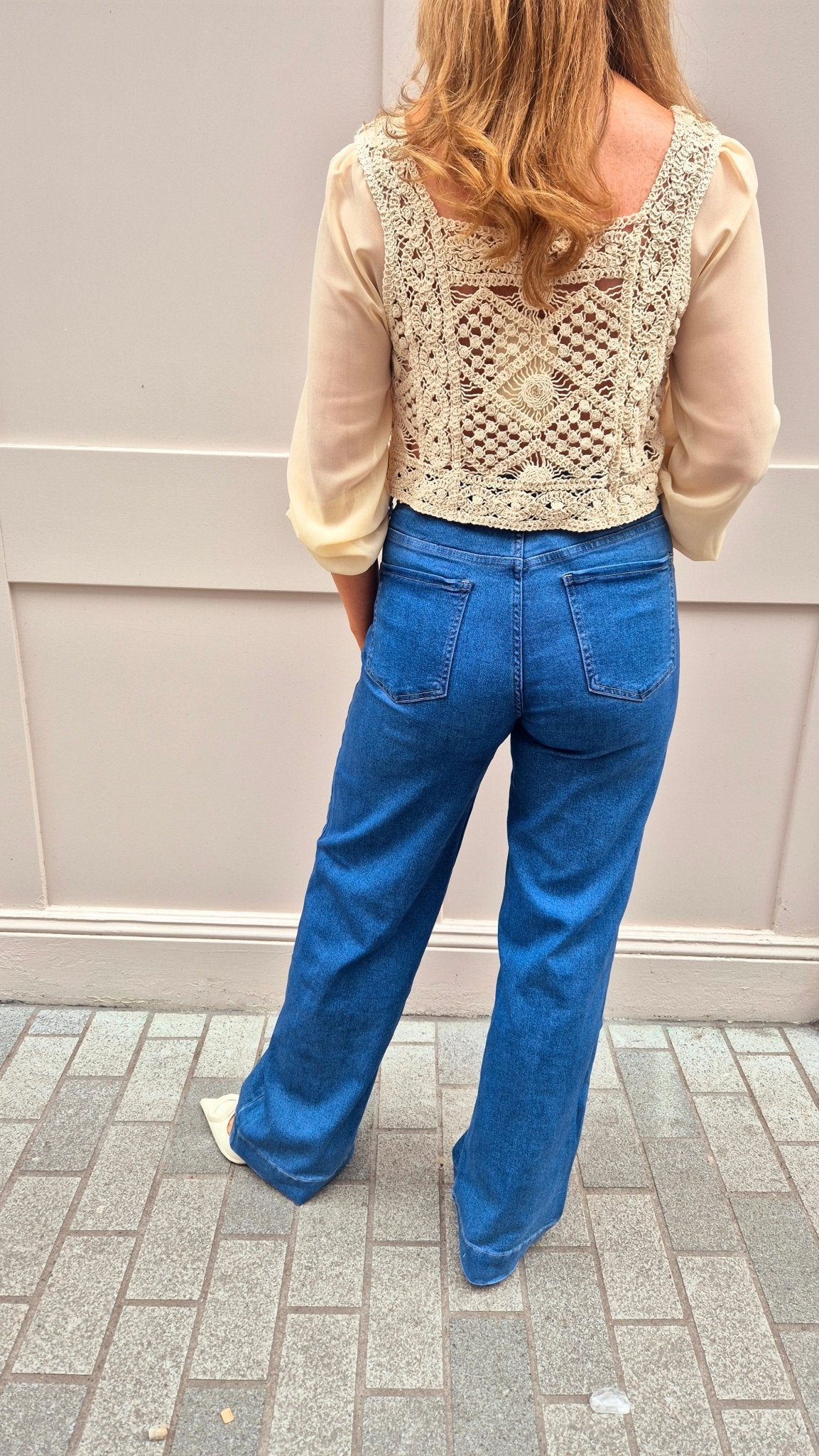Heather Denims Wide leg - Lily's Boutique
