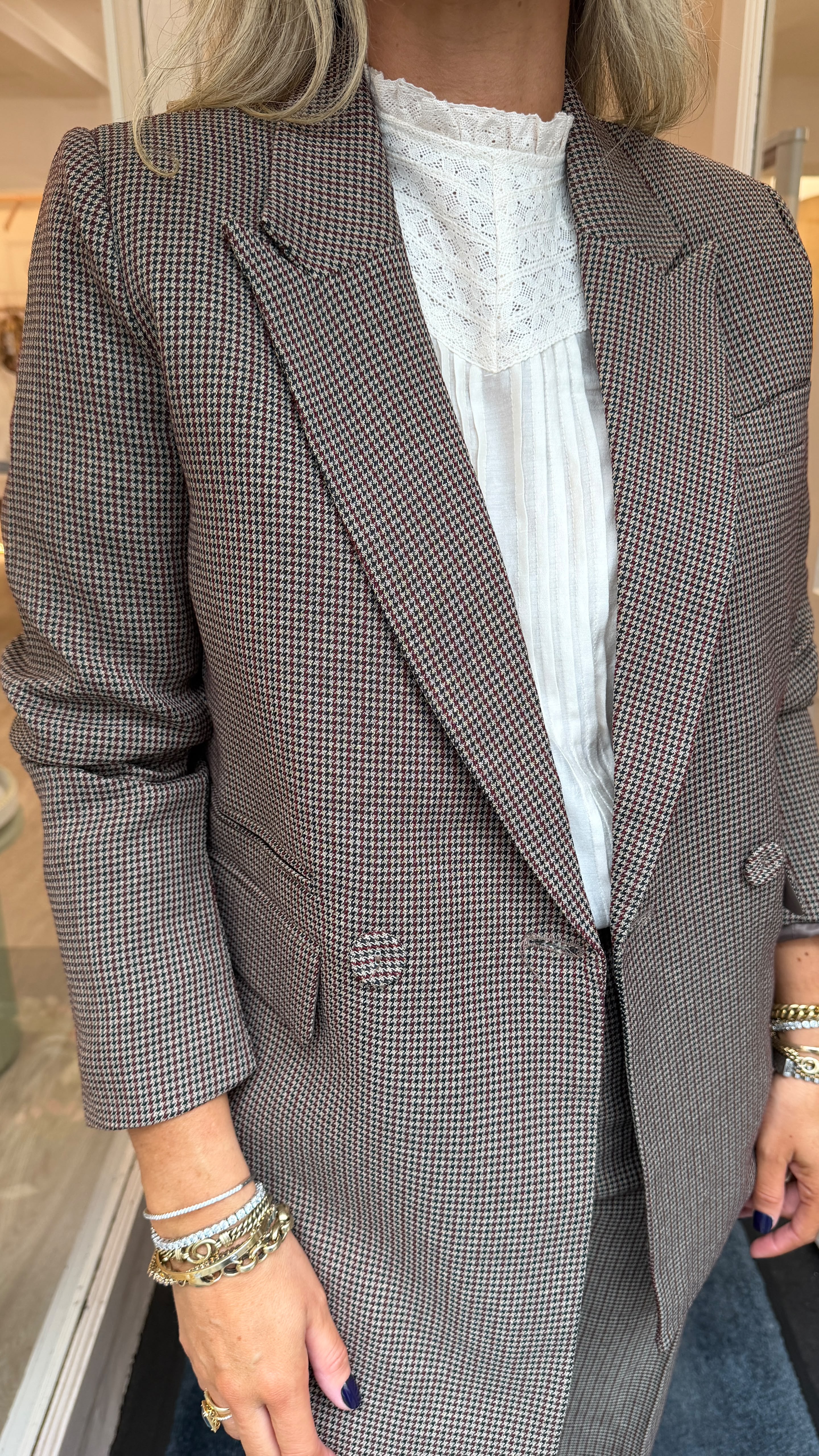Angie Taupe Blazer