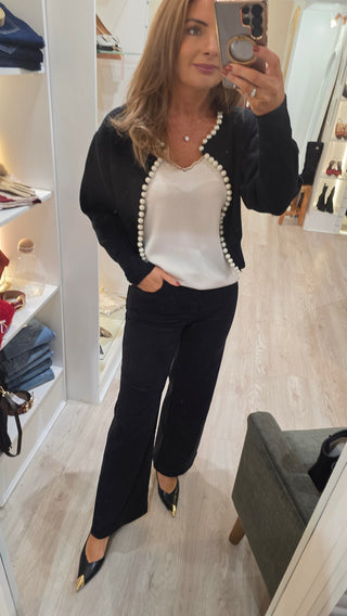 Cami Wide Leg Jeans Black