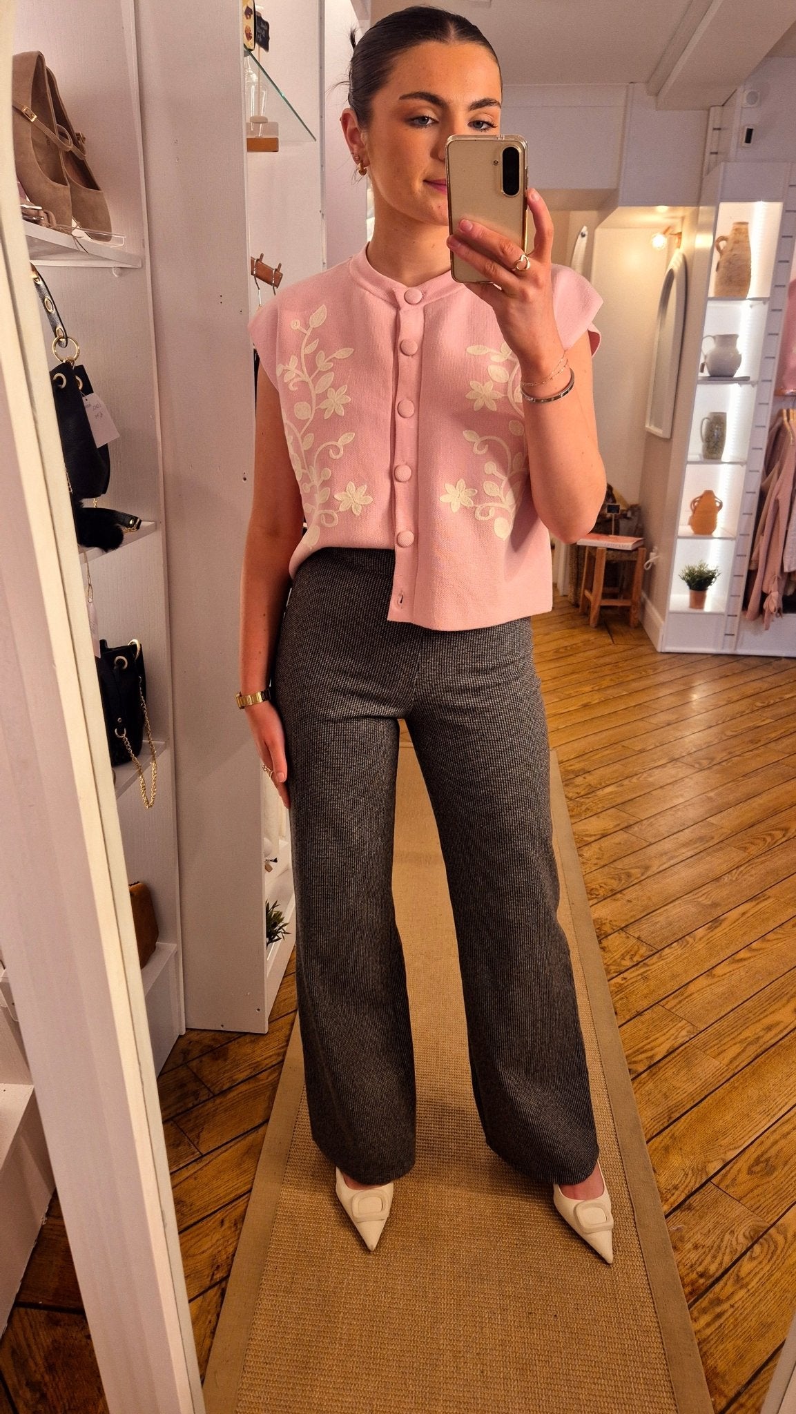 Lottie Trousers Grey - Lily's Boutique