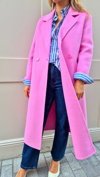 Polly Pink Wool Coat