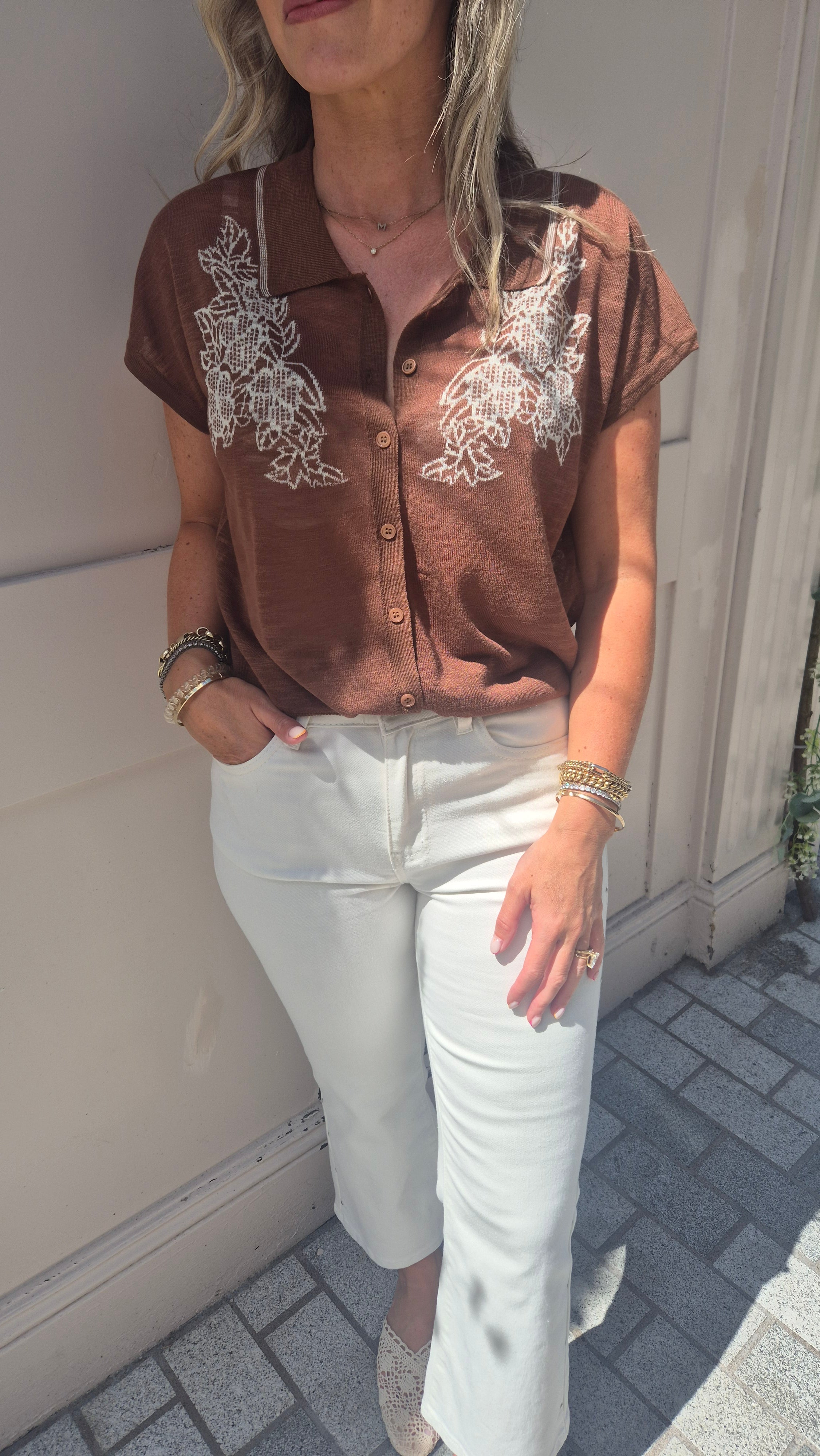 Rose Brown Top