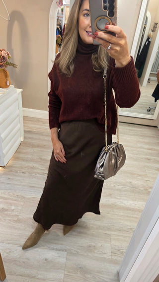 Polly Bronze Leather Bag